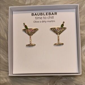 BaubleBar Martini Studs NIB